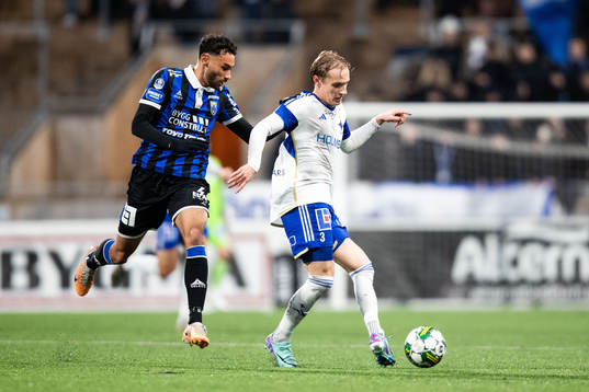 Sirius Joakim Persson och IFK Norrköpings Marcus Baggesen