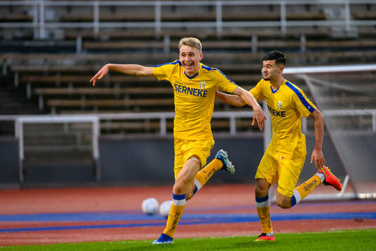 IFK Göteborgs Natanael Lundén jublar