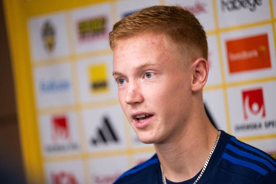 Hugo Larsson of the Swedish national football team