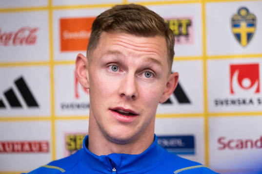 Emil Krafth of the Swedish national football team