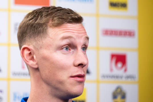 Emil Krafth of the Swedish national football team
