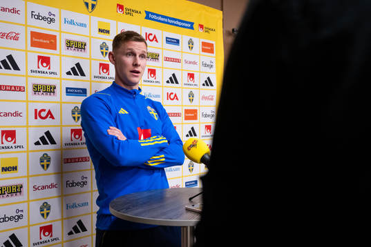 Emil Krafth of the Swedish national football team