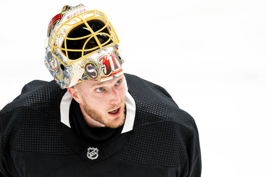 Goaltender Anton Forsberg