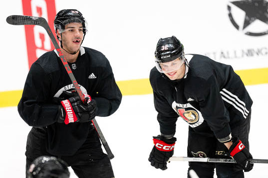 Travis Hamonic and Jacob Larsson