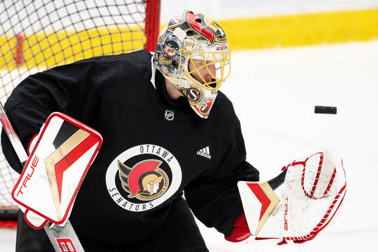 Goaltender Anton Forsberg