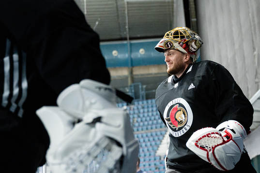 Goaltender Anton Forsberg