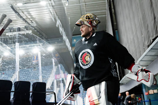 Goaltender Anton Forsberg