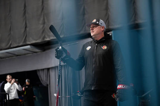 Head coach D.J. Smith of Ottawa Senators