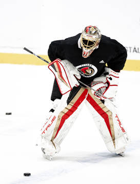 Goaltender Anton Forsberg