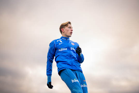 Marcus Holmgren Pedersen of the Norwegian national football