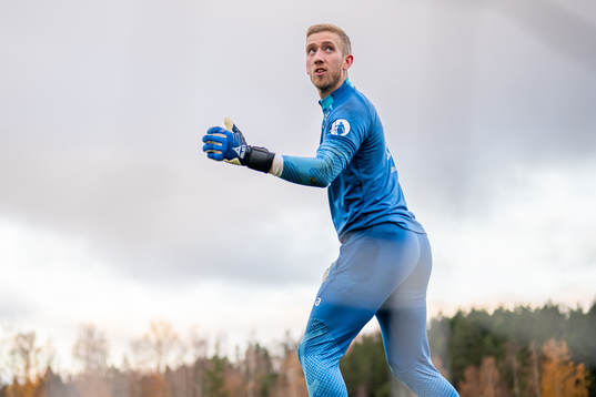 Goalkeeper Egil Selvik of the Norwegian national football
