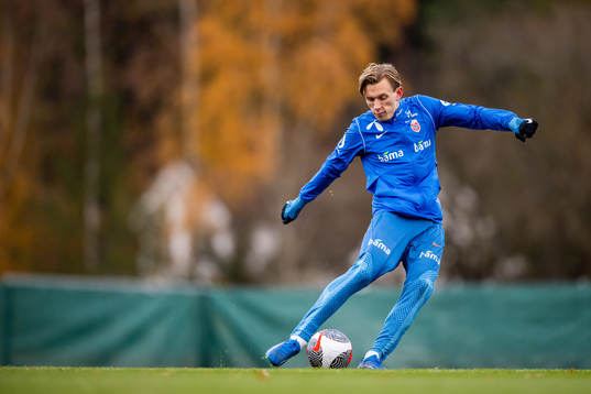 Marcus Holmgren Pedersen of the Norwegian national football