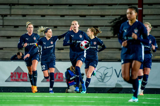 Olivia Schough of FC Rosengård celebrates