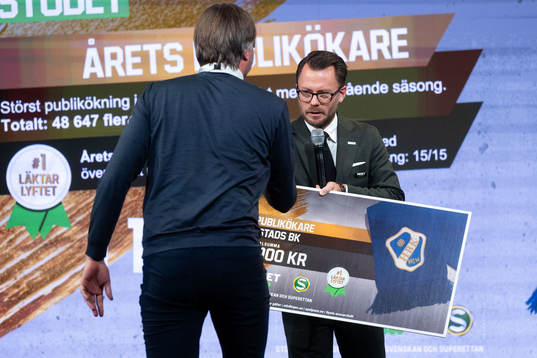 Peter Åberg, Föreningsadministratör Halmstad BK, tar