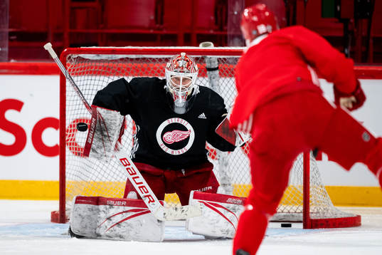 goalkeeper James Reimer of Detroit Red Wings