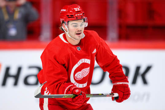 Alex DeBrincat of Detroit Red Wings