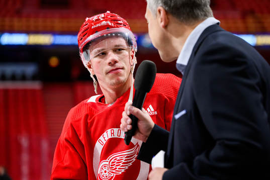 Lucas Raymond of Detroit Red Wings