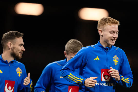 Hugo Larsson of the Swedish national football team
