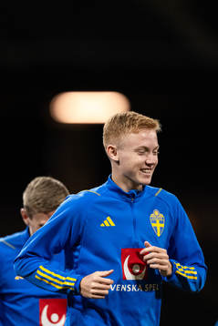 Hugo Larsson of the Swedish national football team