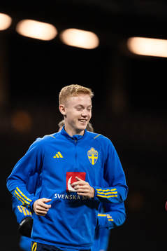 Hugo Larsson of the Swedish national football team