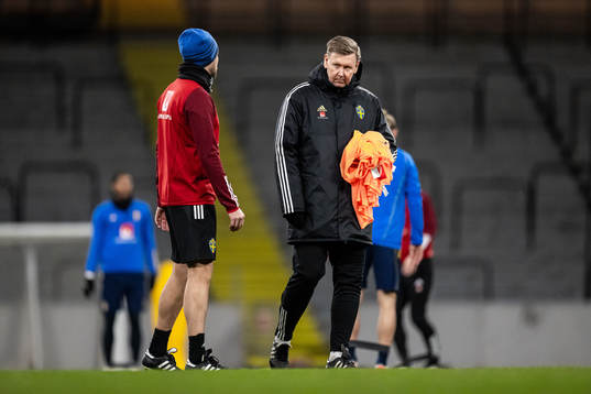 Assistant coach Peter Wettergren of the Swedish national