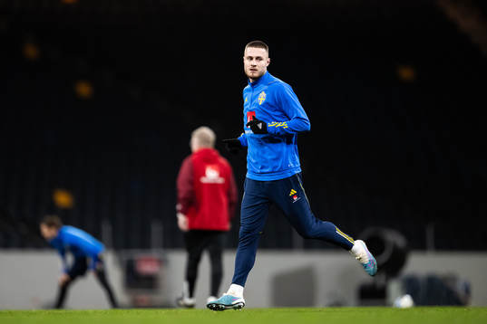 Mattias Svanberg of the Swedish national football team
