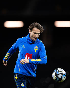 Albin Ekdal of the Swedish national football team