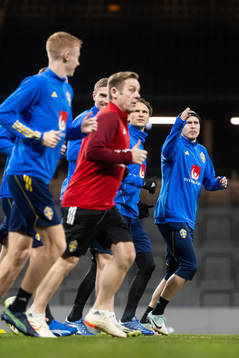 Albin Ekdal and Victor Nilsson Lindelöf of the Swedish