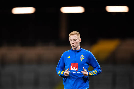 Hugo Larsson of the Swedish national football team