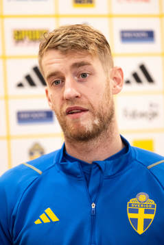 Filip Helander of the Swedish national football team in a