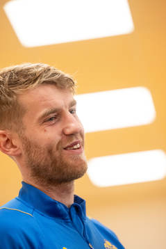 Filip Helander of the Swedish national football team in a