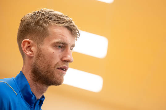 Filip Helander of the Swedish national football team in a