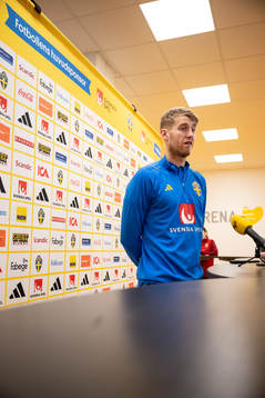 Filip Helander of the Swedish national football team in a