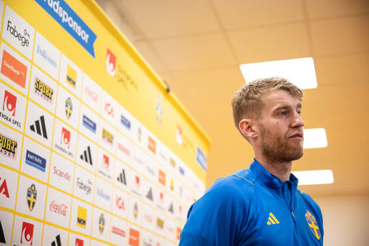 Filip Helander of the Swedish national football team in a