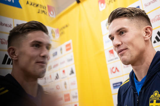 Viktor Gyökeres of the Swedish national football team in a