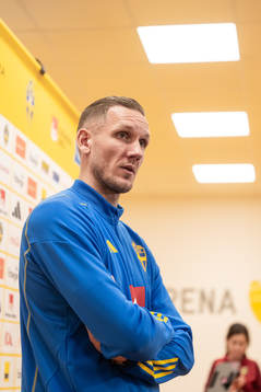 Goalkeeper Robin Olsen of the Swedish national football