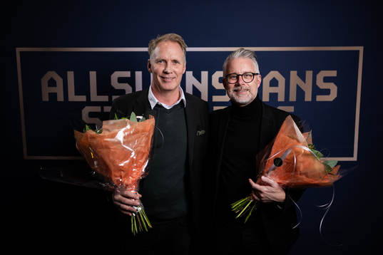 GAIS klubbchef Magnus Sköldmark och Västerås SKs
