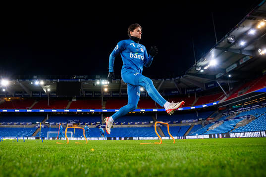 Hugo Vetlesen of the Norwegian national football team