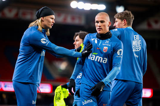 Erling Braut Haaland and Leo Skiri Østigård of the