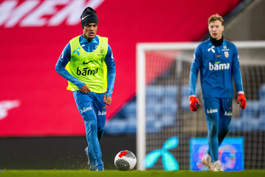 Oscar Bobb of the Norwegian national football team