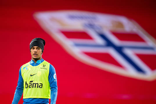 Oscar Bobb of the Norwegian national football team