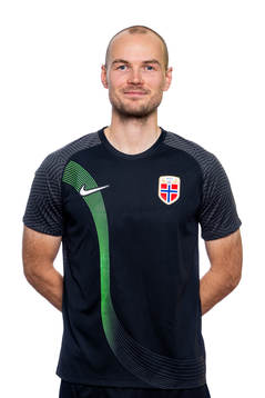 Goalkeeper Viljar Myhra of the Norwegian national football