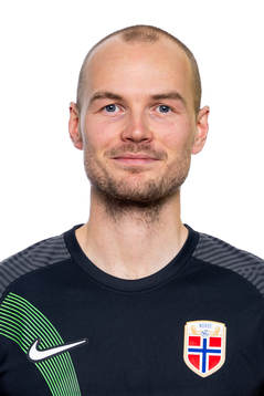 Goalkeeper Viljar Myhra of the Norwegian national football