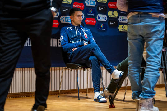 Mohamed Elyounoussi of the Norwegian national football team