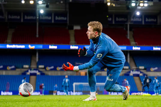 Goalkeeper Mathias Dyngeland of the Norwegian national