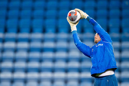 Goalkeeper Viljar Myhra of the Norwegian national football
