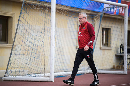 Head coach Janne Andersson of the Swedish national football