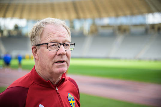 Scout Lasse Jacobsson of the Swedish national football team