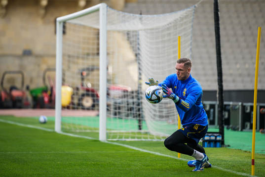 Robin Olsen of the Swedish national football team