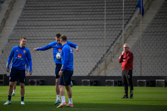 Head coach Janne Andersson of the Swedish national football